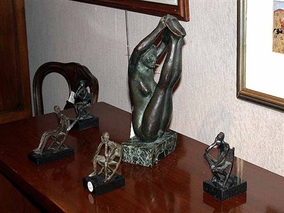 Lot 137 - Miscellaneous Group of Five Bronze Figures