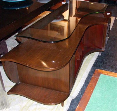Lot 140 - Walnut Credenza and Hanging Cabinet