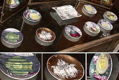 Lot 143 - Group of Nine Fornasetti Pottery Dishes