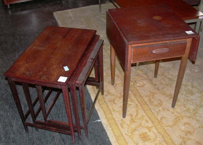Lot 171 - Danish Modern Teak Drop-Leaf Side Table and...