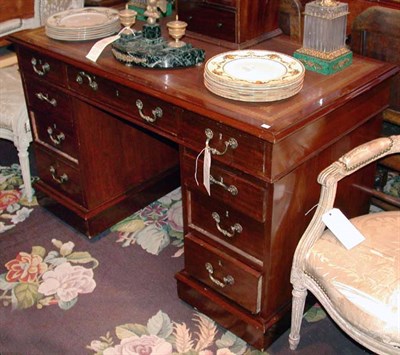Lot 328 - George III Leather Inset Mahogany Pedestal Desk