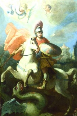 Lot 29 - Italian School 18th Century SAINT GEORGE AND...