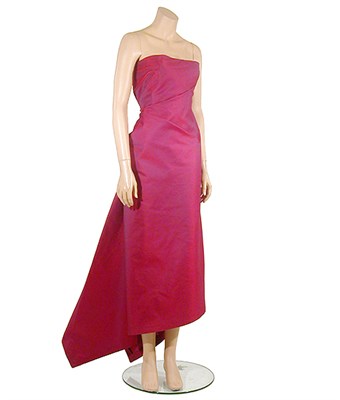 Lot 2193 - Calvin Klein Red Gown American, 1990s Of red...