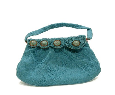 Lot 2241 - Turquoise Beaded Evening Bag With...