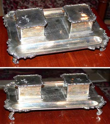 Lot 351 - English Silver Standish Approximately 25 ounces.
