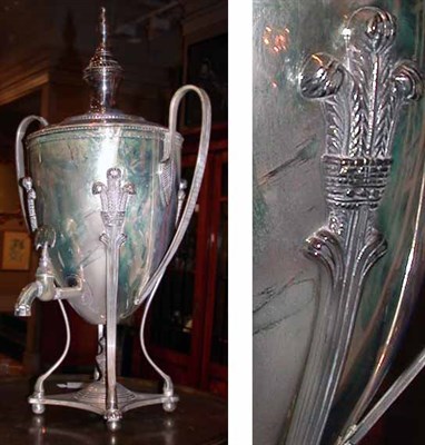 Lot 358 - Georgian Style Silver Plated Hot Water Urn