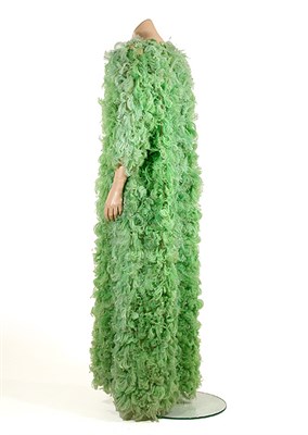 Lot 2131 - Balenciaga Vibrant Pistachio Curled Ostrich...