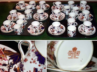 Lot 503 - Group of Coalport Porcelain Demitasse Cups and...