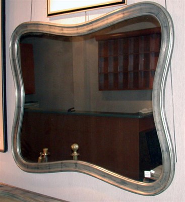 Lot 175 - Silvered Wood Mirror Attributed to James Mont