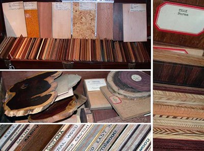 Lot 552 - Collection of Rare Wood Samples, Banding and Trim