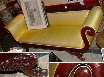 Lot 582 - Classical Mahogany Settee