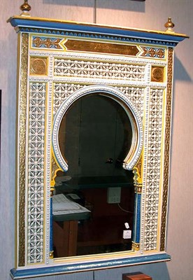 Lot 588 - North African Painted Mirror