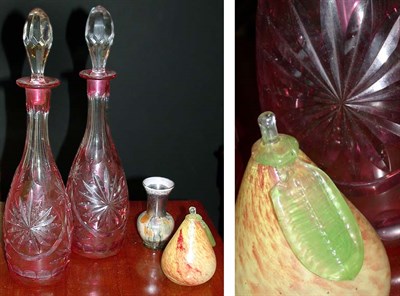 Lot 252 - Group of Four Glass Articles including Two...