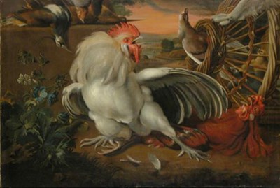Lot 25 - Circle of Melchoir d'Hondecoeter THE INTRUDER...