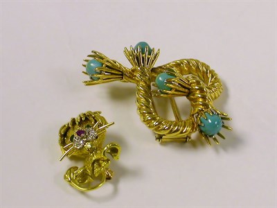 Lot 400 - Two Gold Pins