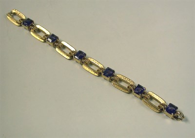 Lot 166 - Gold and Amethyst Bracelet