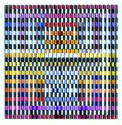 Lot 83 - Yaacov Agam Israeli, b.1928 IMAGE MAGE Oil on...