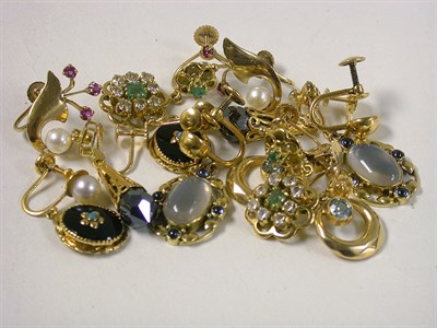 Lot 269 - Group of Assorted Gold and Gold-Filled Earrings