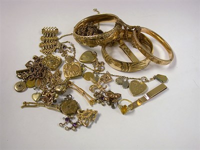 Lot 27 - Group of Assorted Gold-Filled and Metal Jewelry Items