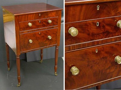 Lot 228 - Federal Mahogany Lift-Top Writing Desk New...