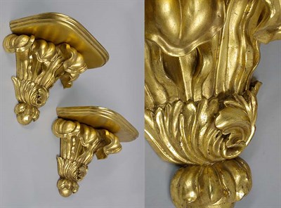 Lot 141 - Classical Gilt-Wood Wall Bracket Together with...
