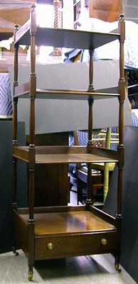 Lot 182 - Two Federal Mahogany Four-Tier Etageres One...