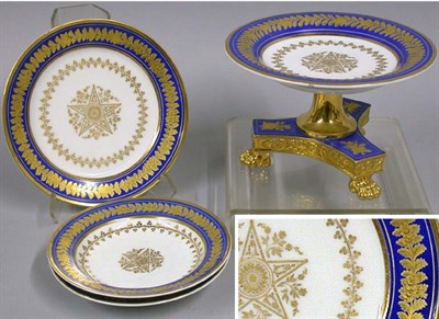 Lot 87 - French Gilt Decorated Porcelain Partial...