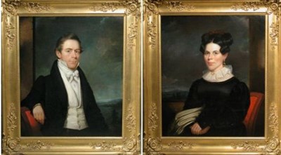Lot 15 - Henry Inman American, 1801-1846 PORTRAITS OF...