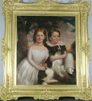 Lot 31 - American School 19th Century THE REED CHILDREN...