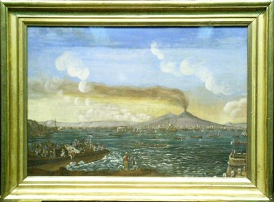 Lot 3 - Neapolitan School 19th Century BAY OF NAPLES...