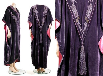 Lot 2008 - Liberty & Co. Art Nouveau Velvet Opera Coat...