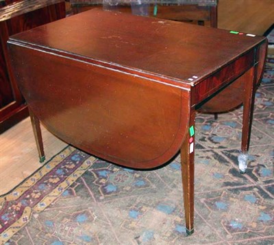 Lot 318 - Georgian Style Mahogany Drop-Leaf Dining Table