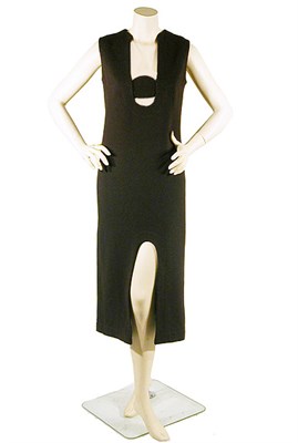 Lot 2054 - Pierre Cardin Bitter Chocolate Dress French,...