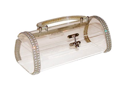 Lot 2245 - Lucite and Rhinestone Handbag American, 1950s...