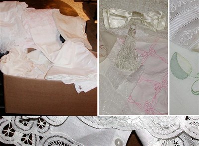 Lot 594A - Miscellaneous Group of Linens