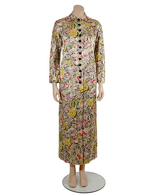 Lot 2024 - Brooke Cadwallader Handprinted Silk Satin Robe...