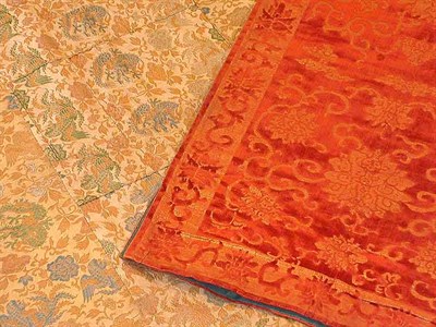 Lot 2409 - Two Oriental Panels Late 19th century The...