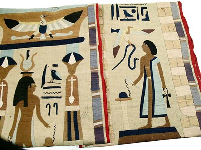 Lot 2417 - Pair of Egyptian Tapestry Panels Egyptian,...