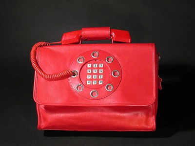 Lot 2252 - Dallas Handbags Red Leather Phone Bag American,...