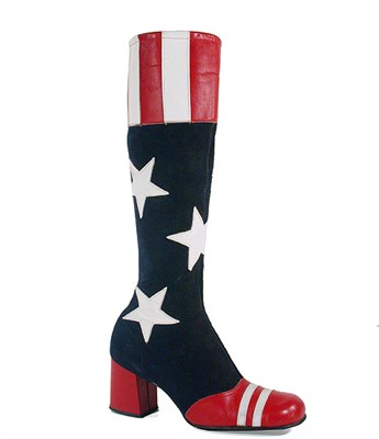 Lot 2228 - Stars and Stripes Vegas Boots American, 1960s...