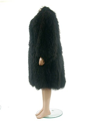 Lot 2207 - Valentino for Alixandre Black Mongolian Lamb...
