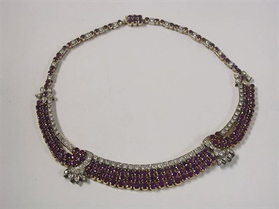 Lot 531 - Ruby and Diamond Necklace