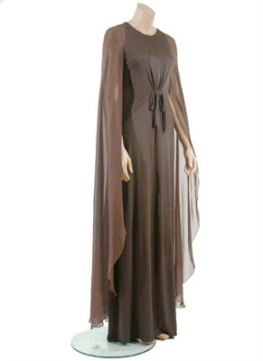 Lot 2110 - Bill Blass Olive Drab Matte Jersey Gown...