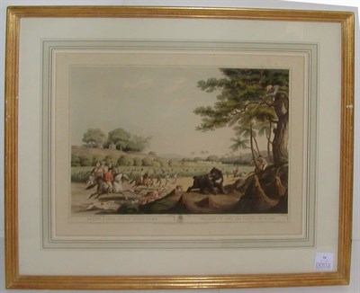 Lot 95 - After Samuel Howitt DRIVING A BEAR OUT OF...