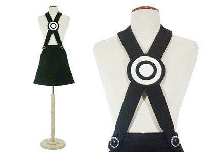 Lot 2053 - Pierre Cardin Bull's-Eye Halter Skirt French,...