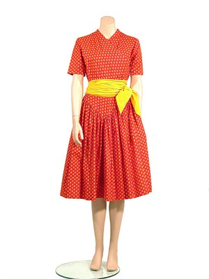 Lot 2027 - Clare McCardell Printed Wrap Dress American,...