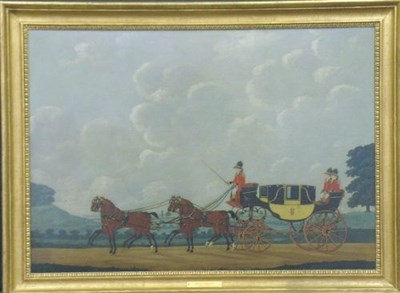 Lot 85 - John Cordrey British, 1765-1825 COACHING SCENE...
