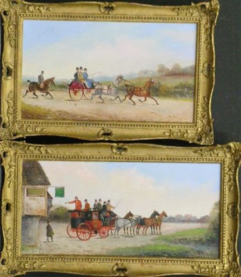 Lot 86 - British School 19th Century COACHING SCENES:...