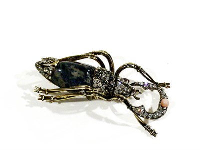 Lot 2359 - Iradj Moini Insect Brooch The body of lapis,...