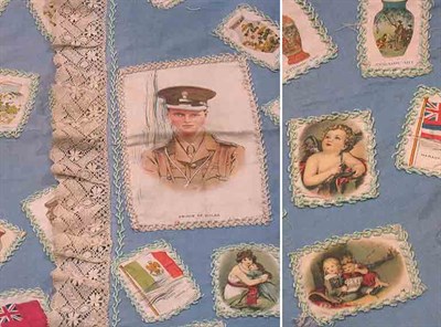 Lot 2438 - Rare Cigarette Patch Throw Early 20th century...